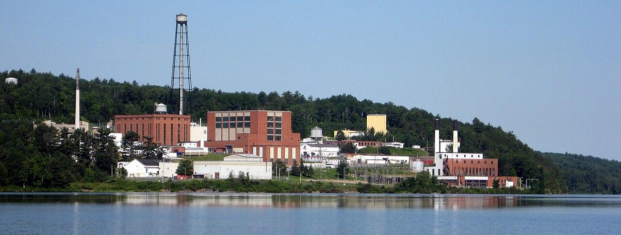 Aerial view of the Chalk River Laboratories nuclear research campus